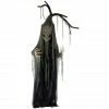 Haunted Hill Farm Life-Size Talking Tree Prop with Moving Mouth, Indoor/Outdoor Halloween Decor, Leafless Lenny