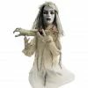 Haunted Hill Farm 31 in. Groundbreaker Animatronic Bride, Indoor/Outdoor Halloween Decor, Flashing Red Eyes