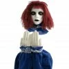 Haunted Hill Farm 27 in. Pop-Up Animatronic Haunted Doll, Indoor/Outdoor Halloween Decor, Flashing Eyes, Noises