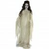 Haunted Hill Farm Life-Size Animatronic Bride, Indoor/Outdoor Halloween Decor, Light-up Eyes, Battery-Operated