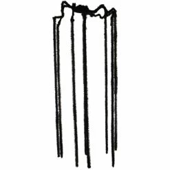 Haunted Hill Farm 75 in. Animatronic Spider, Indoor/Outdoor Halloween Decor, Flashing Red Eyes, Battery-Operated