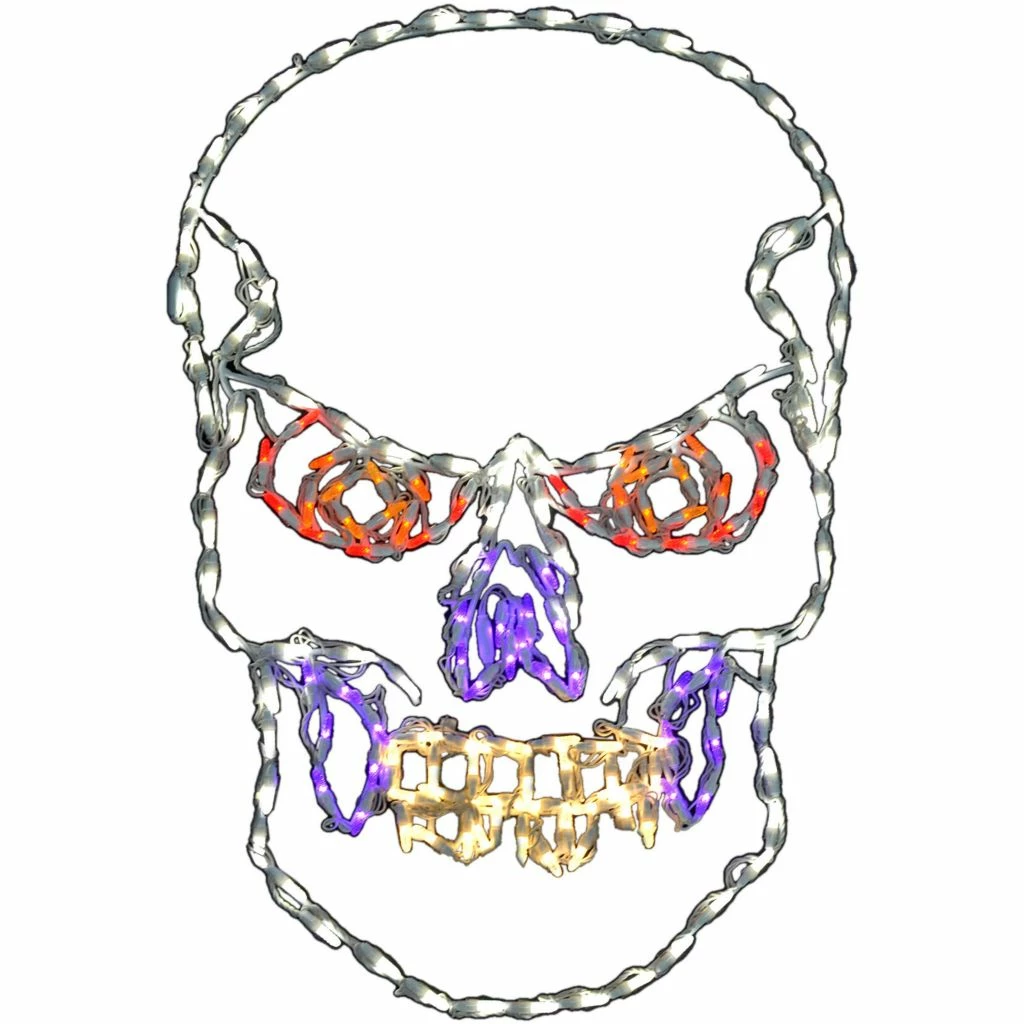 Haunted Hill Farm Scary Skull LED Light, Indoor/Outdoor Halloween Decor, 24 in. x 36 in. 1 Haunted Hill Farm Scary Skull LED Light, Indoor/Outdoor Halloween Decor, 24 in. x 36 in.
