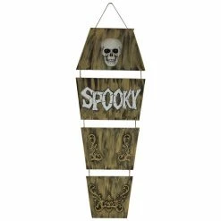 Haunted Hill Farm 5 ft. Animated Coffin, Various Sounds, Battery-Operated Halloween Decor for Indoor/Outdoor Use, HHDCOFF-2LSA