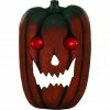 Haunted Hill Farm 2.5 ft. Pumpkin Head with Glowing Red Eyes, Battery-Operated Halloween Decoration, HHDHPUMP-1HS