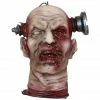 Haunted Hill Farm 10.5 in. Zombie Head Halloween Decoration, for Indoor and Outdoor Display, HHDHZOMB-1
