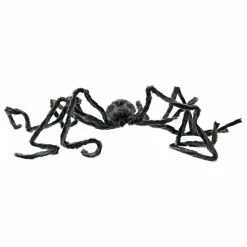 Haunted Hill Farm 6.7 ft. Grey Spider, Indoor/Outdoor Halloween Decoration, Poseable, Venom, HHSPD-10F