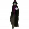 Haunted Hill Farm 6.5 ft. Hanging Witch, Indoor/Outdoor Halloween Decoration, LED Green Eyes, Poseable, Harriett, HHWITCH-26HLS
